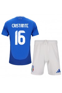 Italië Bryan Cristante #16 Babytruitje Thuis tenue Kind EK 2024 Korte Mouw (+ Korte broeken)